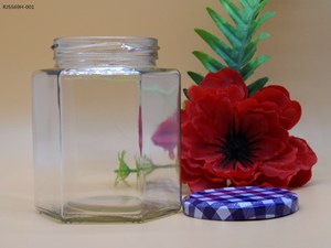 Hexagon Jars - 16oz Six-Sided