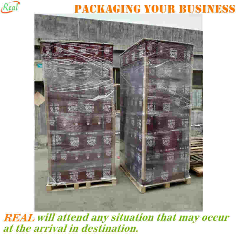 Printed cases palletized